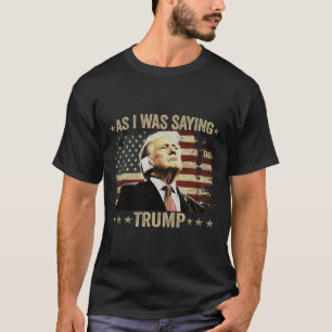 Trump terwijl ik Trump zijn speech Gezegde Trump V T-shirt