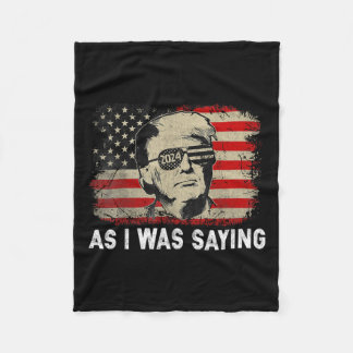 Trump terwijl ik zijn speech Gezegde Vo Fleece Deken