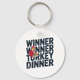 Trump Thanksgiving 2024 winnaar Turkije Dinne Sleutelhanger