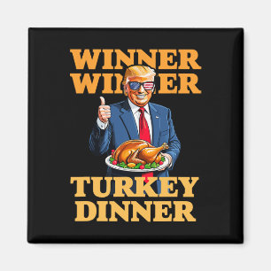 Trump Thanksgiving Humor Grappig Trump Winnaar Win Magneet