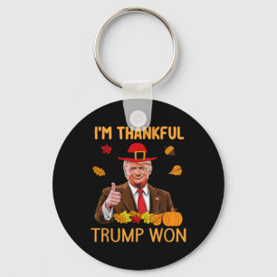 Trump Thanksgiving Ik ben dankbaar dat Trump 3 hee Sleutelhanger