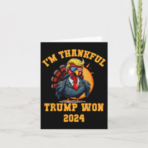Trump Thanksgiving: ik ben dankbaar dat Trump heef Kaart