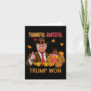 Trump Thanksgiving Turkije Herfst dankbaar M Kaart