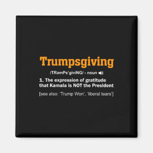 Trump Thanksgiving winnaar Funny Turkey Day Magneet