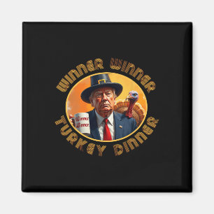 Trump Thanksgiving winnaar Turkije Dinn Magneet