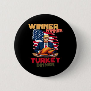Trump Thanksgiving Winnaar Turkije Dinner Coo Ronde Button 5,7 Cm
