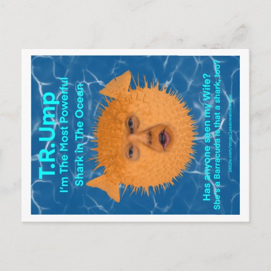 Trump the Blowfish Briefkaart (Voorkant)