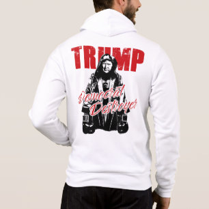 Trump the Democraat Destroyer Graphic Design Humor Hoodie