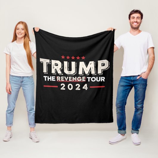 Trump The Revenge Tour 2024 Retro Fleece Deken (In situ)