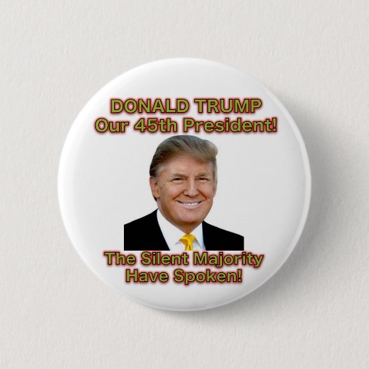 Trump The Silent Majority Button (Voorkant)