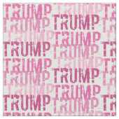 Trump Tissu de typographie rose (Fermer)