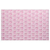 Trump Tissu de typographie rose (Fat Quarter)