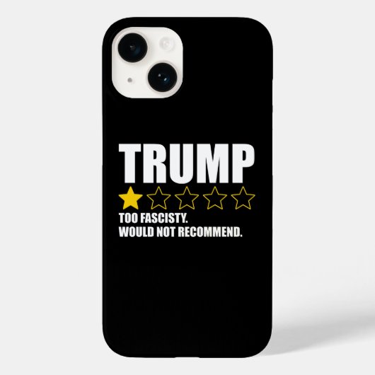 Trump - Too Fascisty Would Not Recommend Case-Mate iPhone Case (Achterkant)