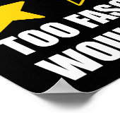 Trump - Too Fascisty Would Not Recommend Poster (Hoek)