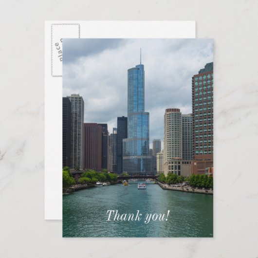 Trump Tower Chicago River Bedankingskaart Briefkaart (Voorkant / Achterkant)