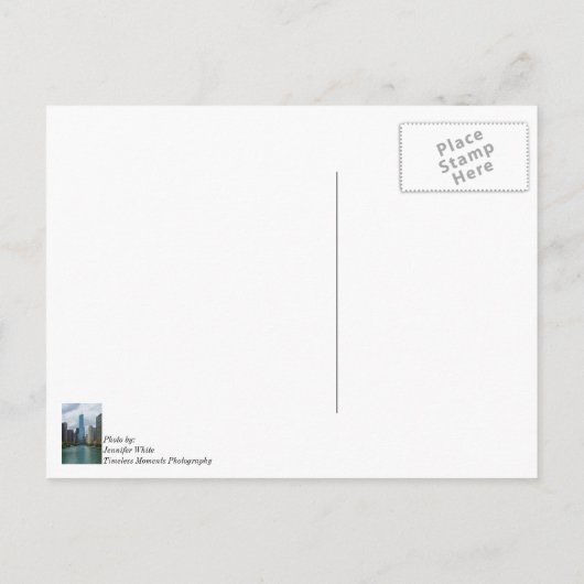 Trump Tower Chicago River Bedankingskaart Briefkaart (Achterkant)