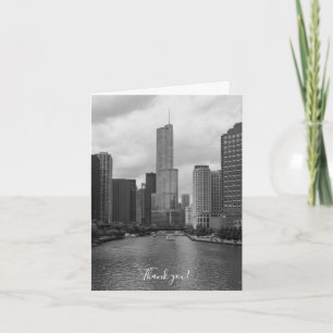 Trump Tower Chicago River Grayscale Dank U Kaart