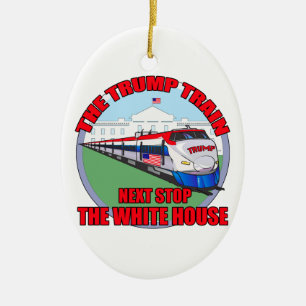 Trump Train Keramisch Ornament