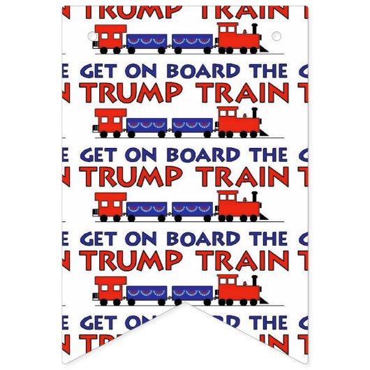 TRUMP TRAIN VLAGGETJES (Tweede vlag)