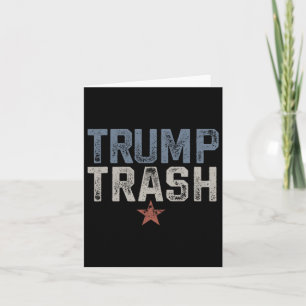 Trump Trash 2024 Grunge  Garbyge voor Trump Kaart