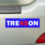 Trump Tre45on Bumpersticker (Op auto)