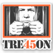 Trump Tre45on Sticker (Voorkant)