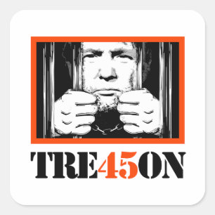 Trump Tre45on Vierkante Sticker