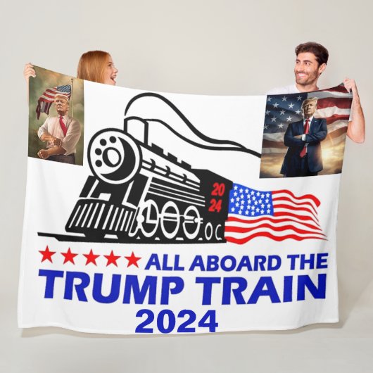 TRUMP TREIN 2 FLEECE DEKEN (In situ)