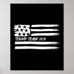 Trump Trein President Verkiezing Campagne Usa Vlag Poster