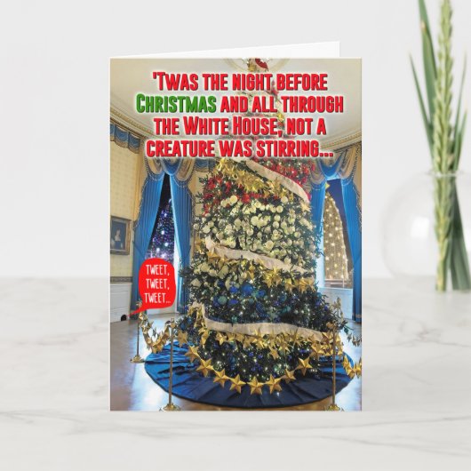 Trump Twas De Nacht Kerstmis Joke Kaart (Voorkant)