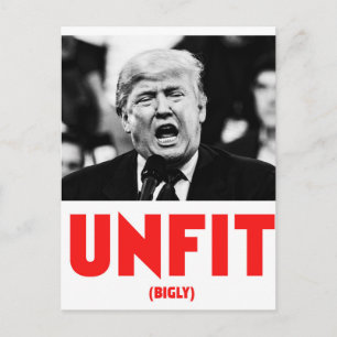 TRUMP UNFIT BRIEFKAART