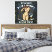 Trump Urine Party Poetin plaagt Republikeins Witte Canvas Afdruk (Insitu (Slaapkamer))