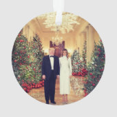 Trump US President White House Kerstmis Ornament (achterkant)