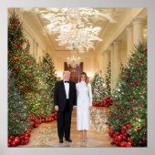 Trump US President White House Kerstmis Poster (Voorkant)