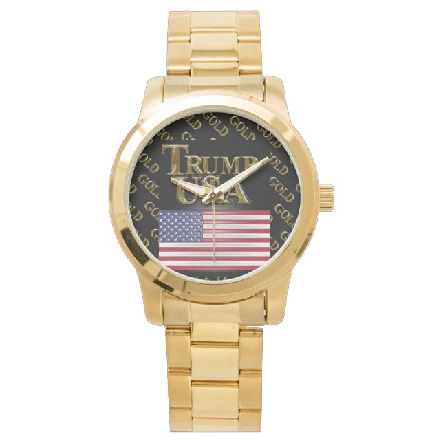 TRUMP USA GOLD HORLOGE (Voorkant)