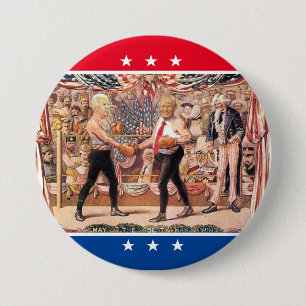 Trump v. Biden Ronde Button 7,6 Cm