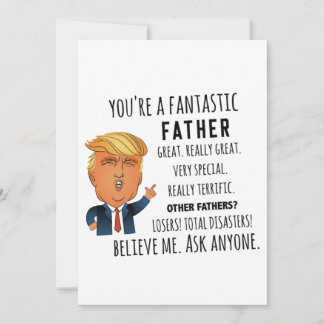 Trump Vader, Grappige vader Verjaardag, Vaderdag Feestdagenkaart