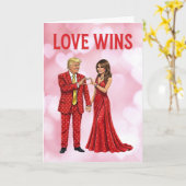 Trump Valentijnskaart | Trump Valentijnsdag kaart (Gele Bloem)