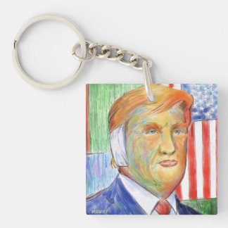Trump Van Gogh Sleutelhanger