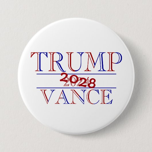 Trump Vance 2024 2028 Button (Voorkant)