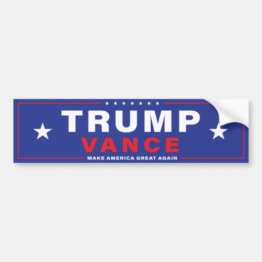 TRUMP VANCE 2024 BUMBER STICKER (Voorkant)