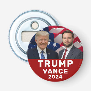 Trump Vance 2024 Button Flesopener