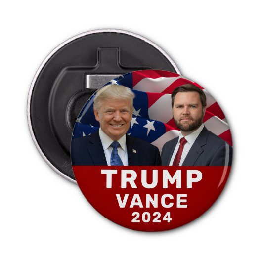 Trump Vance 2024 Button Flesopener (Voorkant)