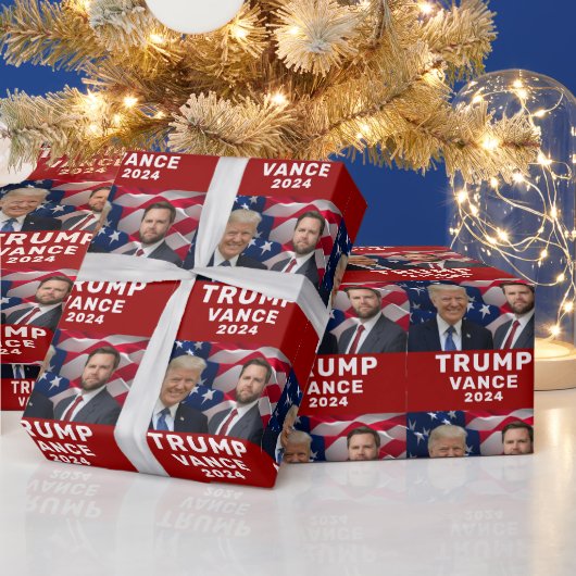 Trump Vance 2024 Cadeaupapier (Feestdagen)