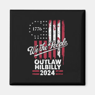 Trump Vance 2024 Donald Trump Buiten de Wet Hillbi Magneet
