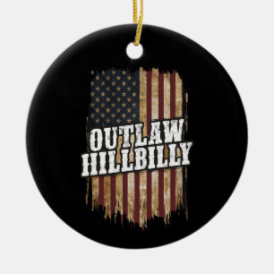Trump Vance 2024 J.D. Vance Vrijbuiter Hillbilly Keramisch Ornament