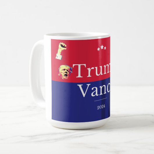 Trump Vance 2024 Koffiemok (Voorkant links)