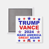 Trump Vance 2024 Magneet (Voorkant / Achterkant)