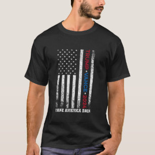Trump Vance 2024 neemt de Amerikaanse vlag terug n T-shirt