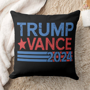 Trump Vance 2024 President 47 USA Vintage Kussen
